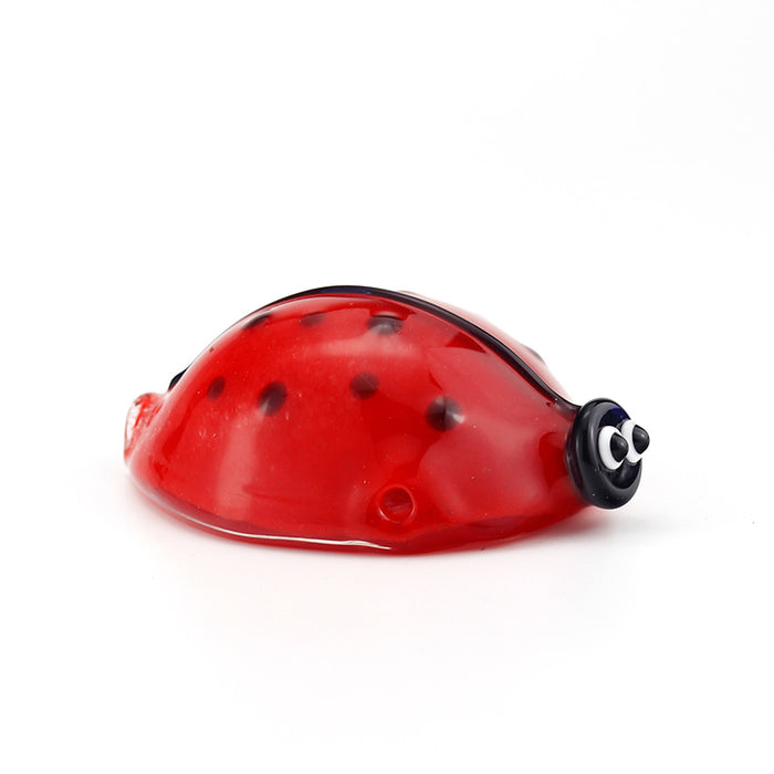 Red Beetle  Glass Spoon Pipe High Quality 602#