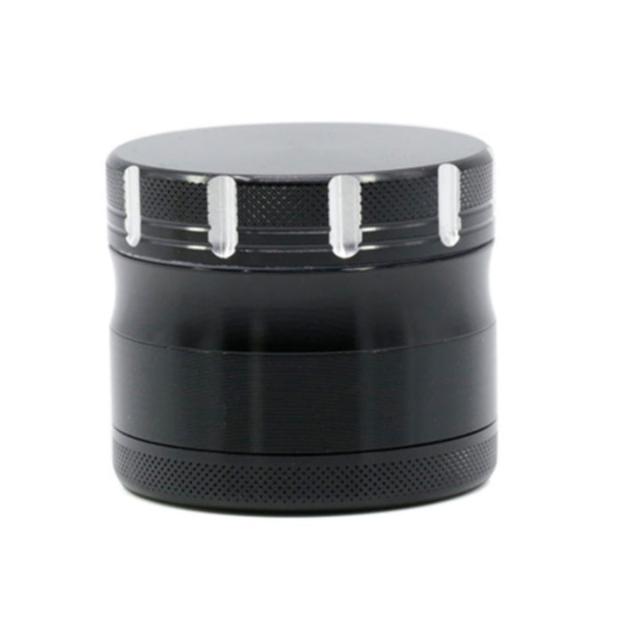 4-Layer Aluminum Alloy 50MM Chamfering Weed Grinder-Black