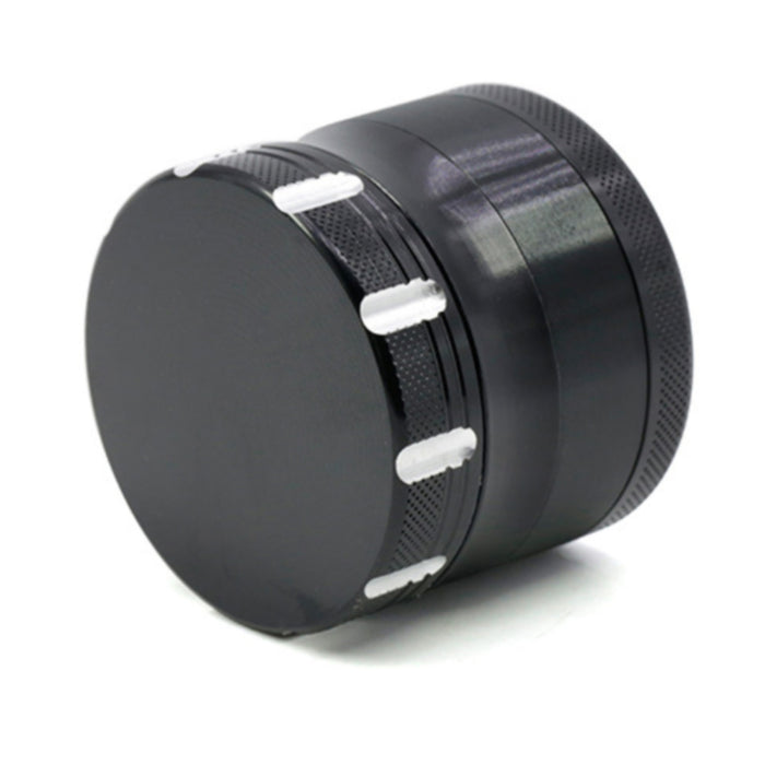 4-Layer Aluminum Alloy 50MM Chamfering Weed Grinder-Black