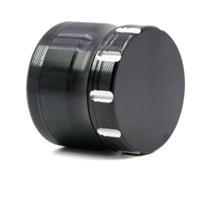 4-Layer Aluminum Alloy 50MM Chamfering Weed Grinder-Black