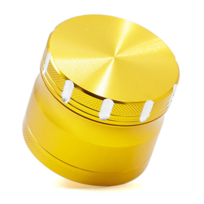 4-Layer Aluminum Alloy 50MM Chamfering Weed Grinder-Gold