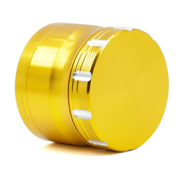 4-Layer Aluminum Alloy 50MM Chamfering Weed Grinder-Gold