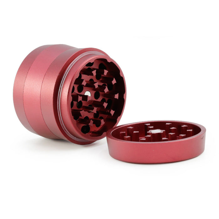 4-Layer Aluminum Alloy 50MM Herb Grinder-Red