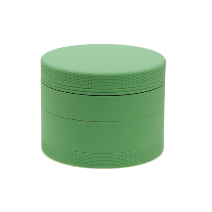 4 Layers Inner Golden Aluminum Alloy Outer Rubber Paint Weed Grinder-Green