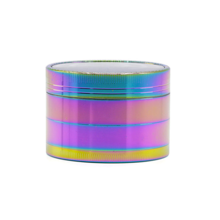 4 Part Zinc Alloy 63MM Ice Blue Signal Tooth Transparent Cover Herb Grinder