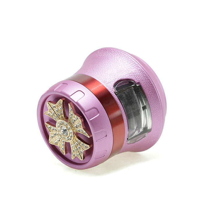 4 Piece With Drill Design Drawer Chamfer 63MM Large Capacity Herb Grinder-Pink