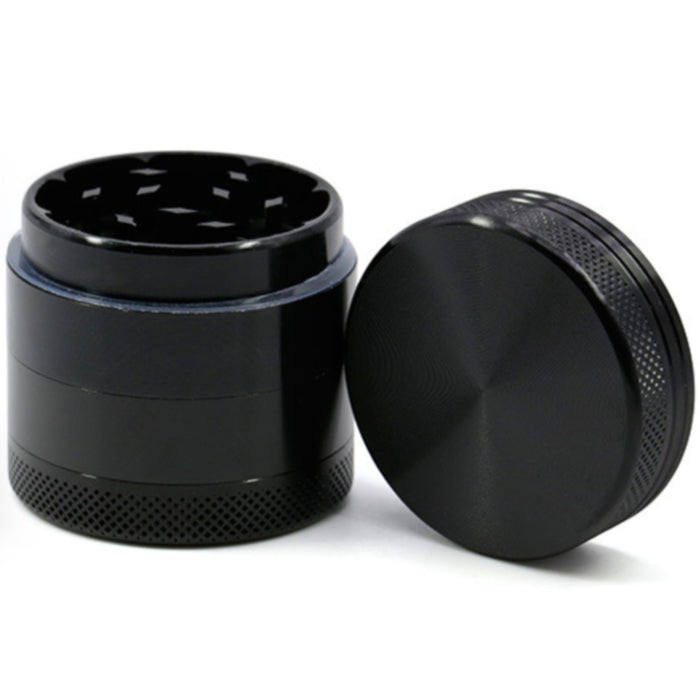 40MM Aluminum Alloy CNC Four-Layer Weed Grinder-Black