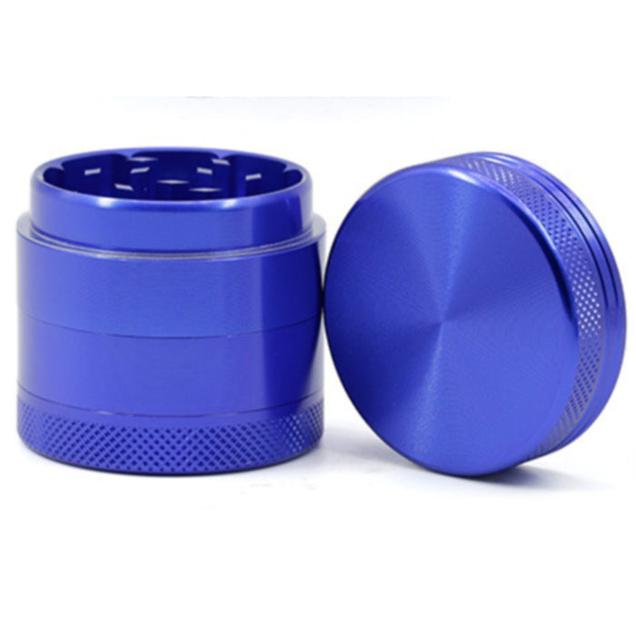 40MM Aluminum Alloy CNC Four-Layer Weed Grinder-Blue