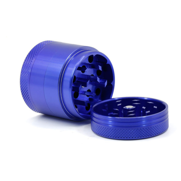 40MM Aluminum Alloy CNC Four-Layer Weed Grinder-Blue