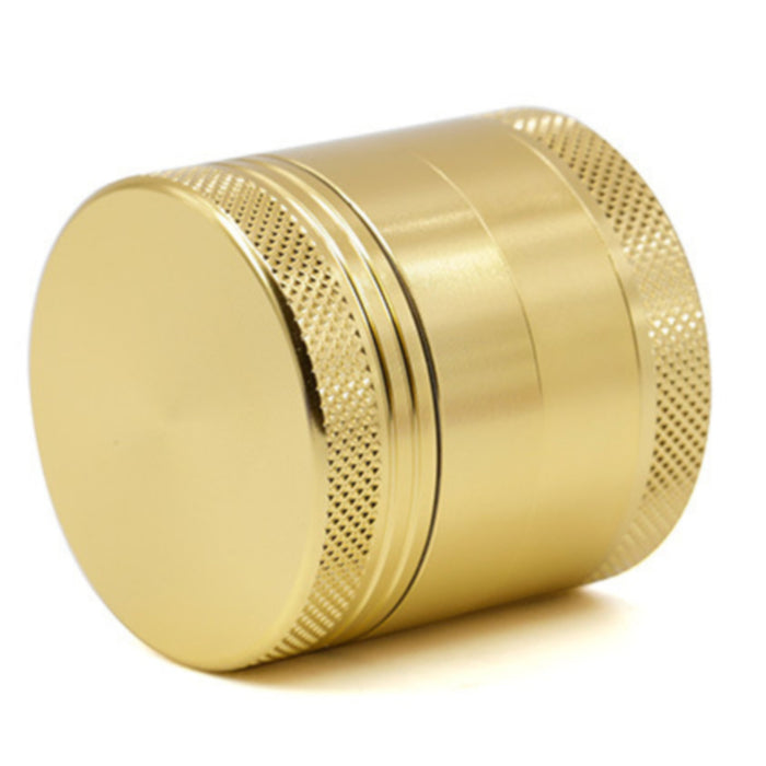 40MM Aluminum Alloy CNC Four-Layer Weed Grinder-Gold