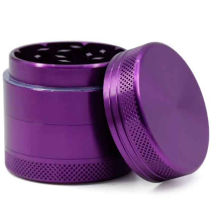 40MM Aluminum Alloy CNC Four-Layer Weed Grinder-Purple