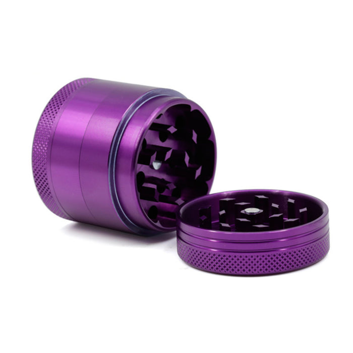 40MM Aluminum Alloy CNC Four-Layer Weed Grinder-Purple