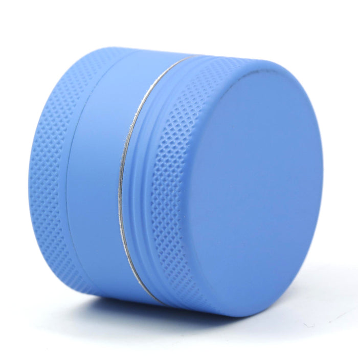 40MM Three-Layer Aluminum Alloy Fluorescent Color Herb Grinder | Blue
