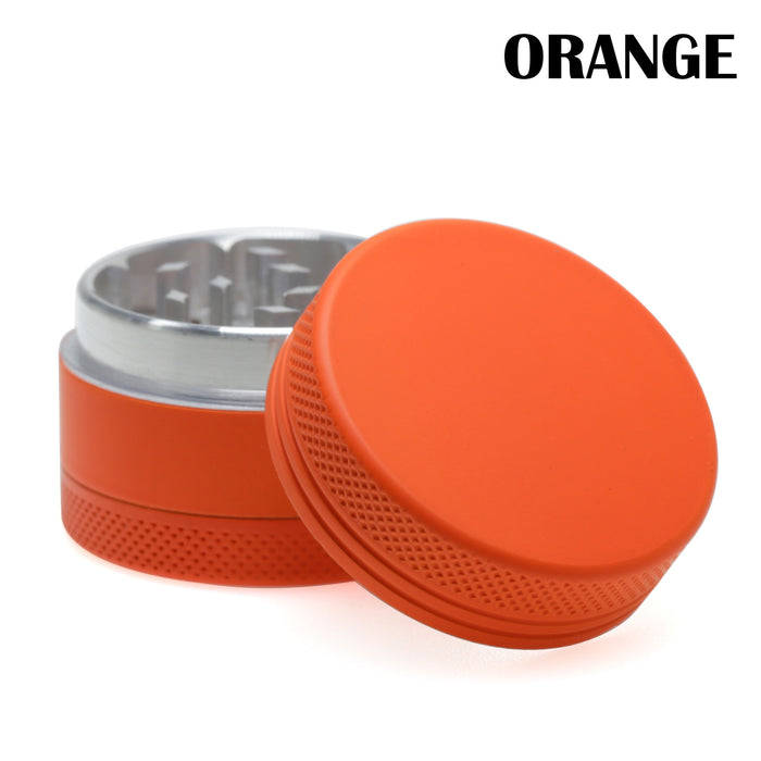 40MM Three-Layer Aluminum Alloy Fluorescent Color Herb Grinder | White