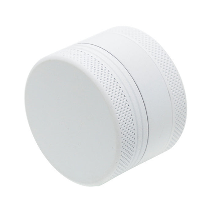 40MM Three-Layer Aluminum Alloy Fluorescent Color Herb Grinder | White