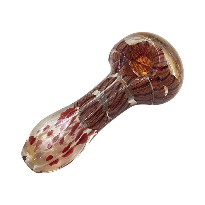 Ribbed Mixed Color Spoon Pipe- Hand Pipe 430#