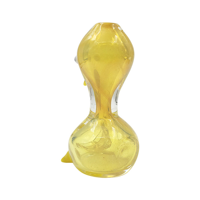 Lovely Yellow Duck Spoon Pipe Heady Glass Pipes 297#