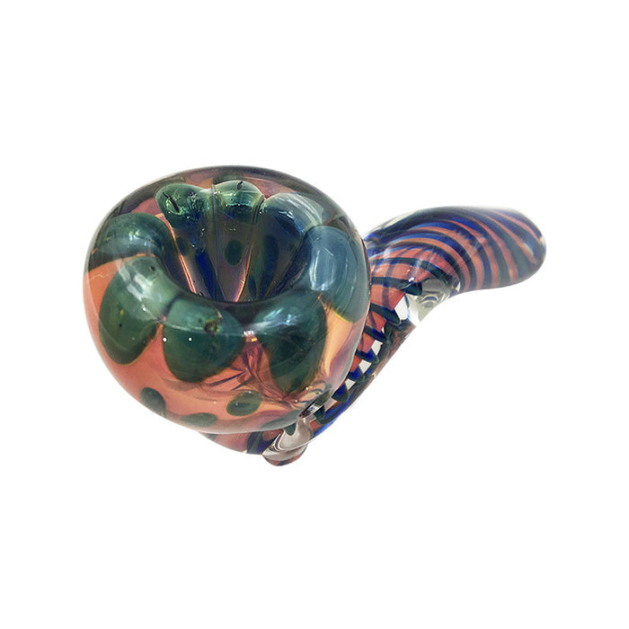 Beautiful Blue Goose Hand Pipe Spoon Pipe  Glass Pipes Bubbler 268#