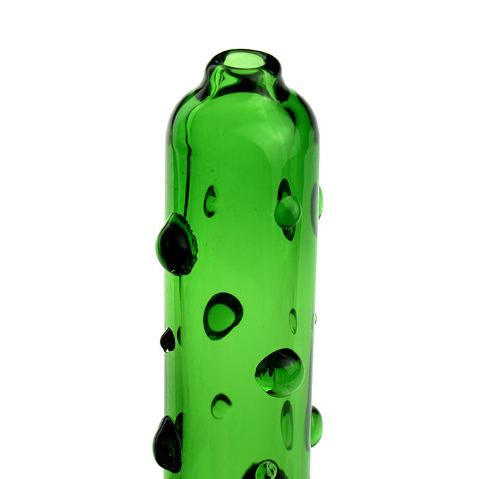 Glass Funny Pickle Pipe Cucumber Heady Hand Pyrex Spoon Pipe 583#