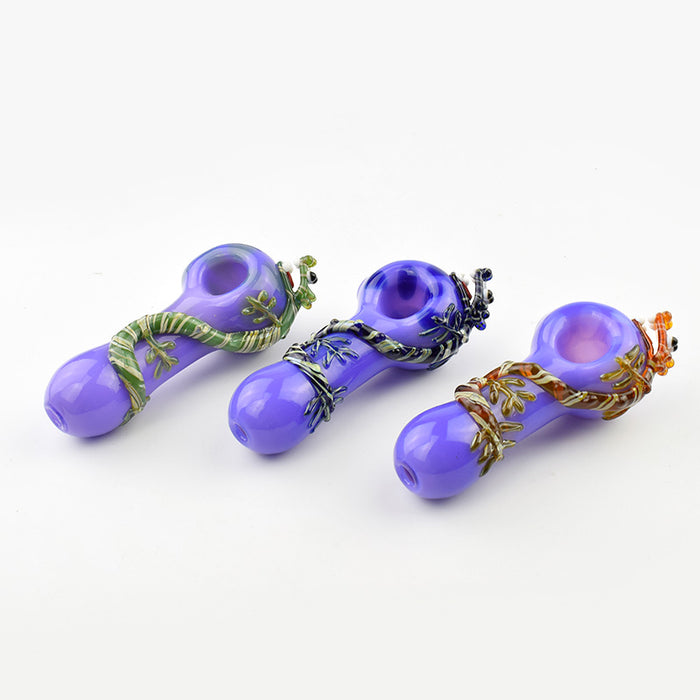 Multiple Colors Dragon  Spoon Pipe 595#
