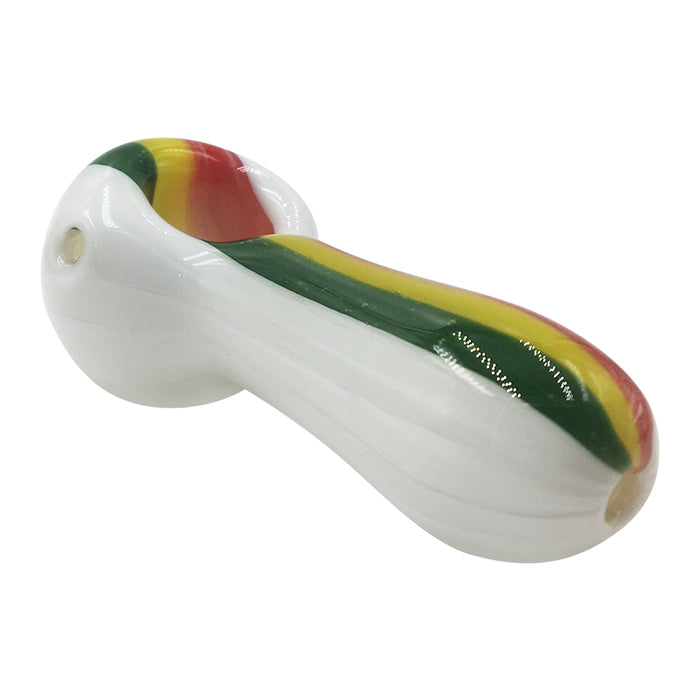 Out-Inside Pink Cross Stripes Big Pattern Bowl Sherlock Glass Spoon Pipe 173#