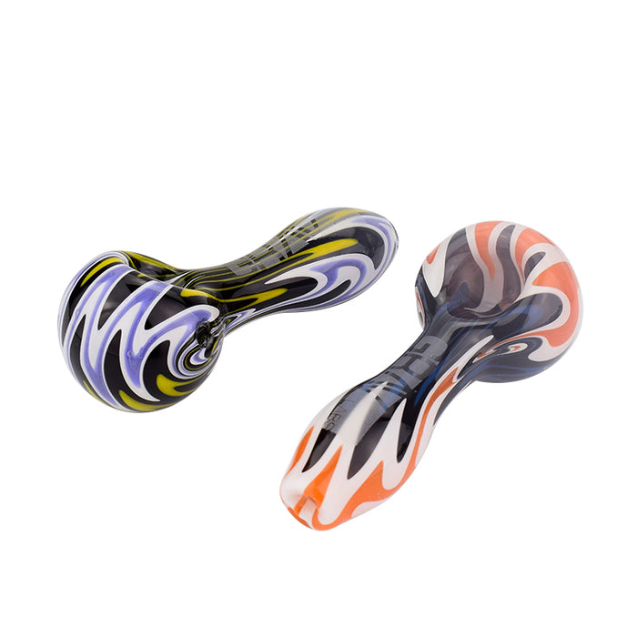 Grav Labs Spoon Pipe 6 Colors Hlame Striped Pipe 004#