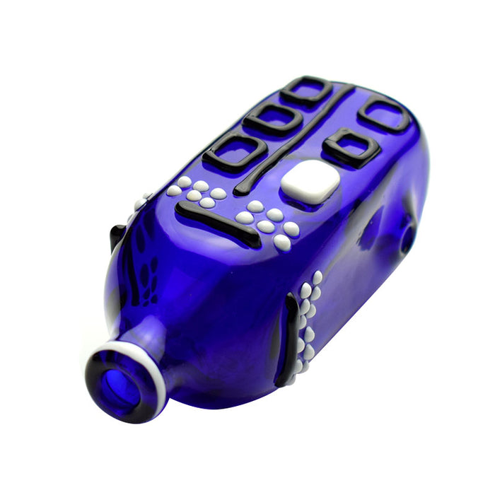 Unique Design Glass Hand Pipe Blue Color 579#