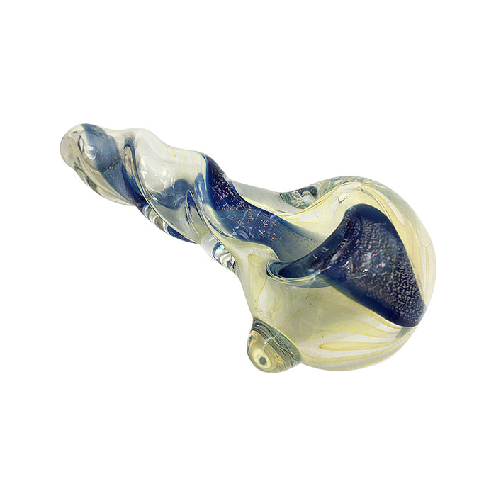 Newest Unique Design Glass Spoon Pipe Smoking Hand Pipe 321#