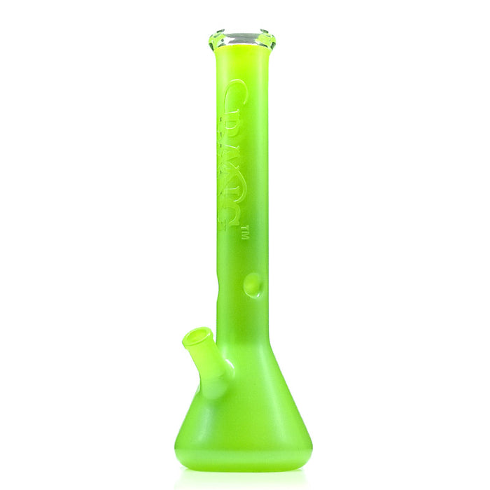 Luminous Green Beaker Water Bong with Ice Catcher 16"  Height 283#