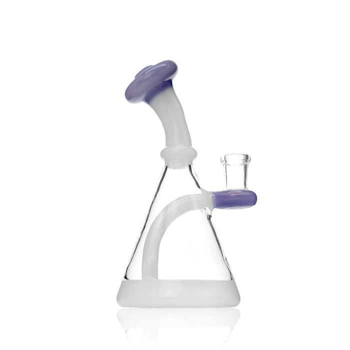 Mini Practical Elegant Glass Beaker Water Pipes for Smoking 267#