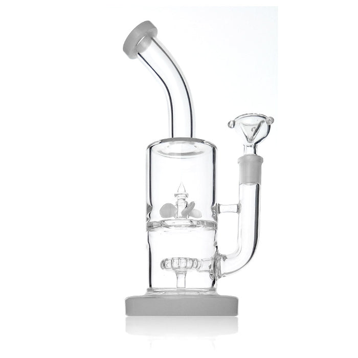 Recyclers Bent Neck Glass Water Pipe Colorful Glass