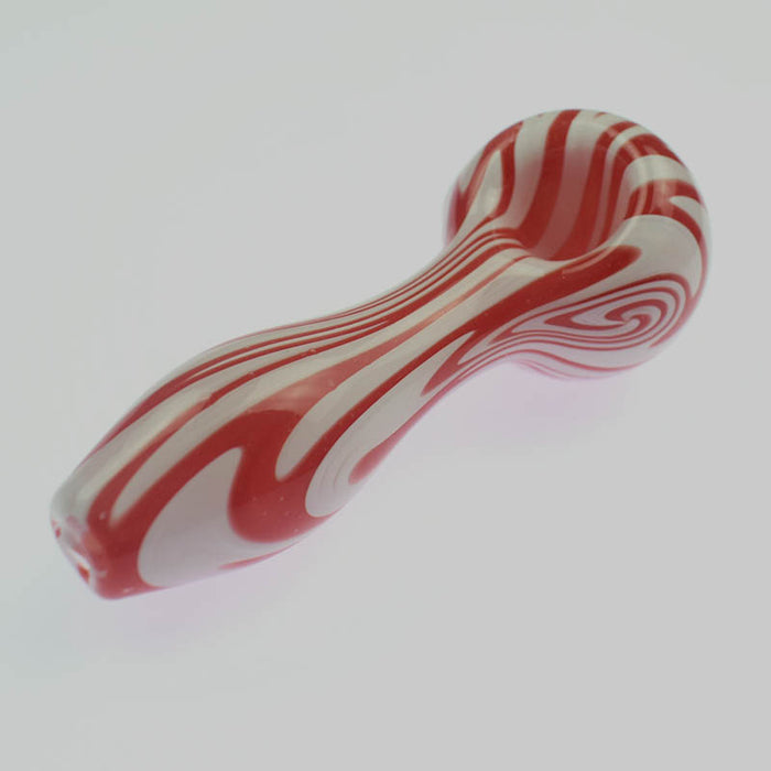 New Arrival Glass Spoon Pipes Red Color 632#