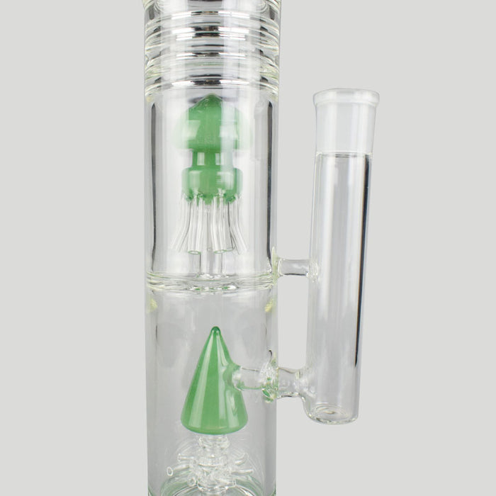 16.5" Big Green Glass Hookah Thick Glass Water Pipe 378#