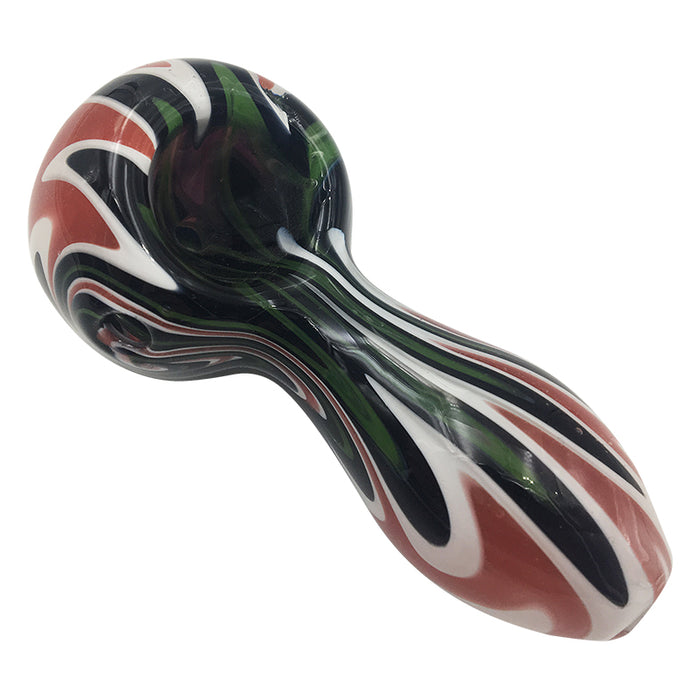 Switchbacks W Grain Bowl Spoon Pipe Spiral Colored 196#
