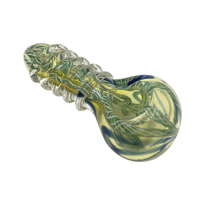 Thick Hand Spoon Smoking Heady Tobacco Glass Smoking Pipe 411#