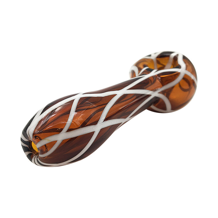 Cheap Price Glass Spoon Pipe Smoking Wid Colorful Thick Glass Spoon 418#
