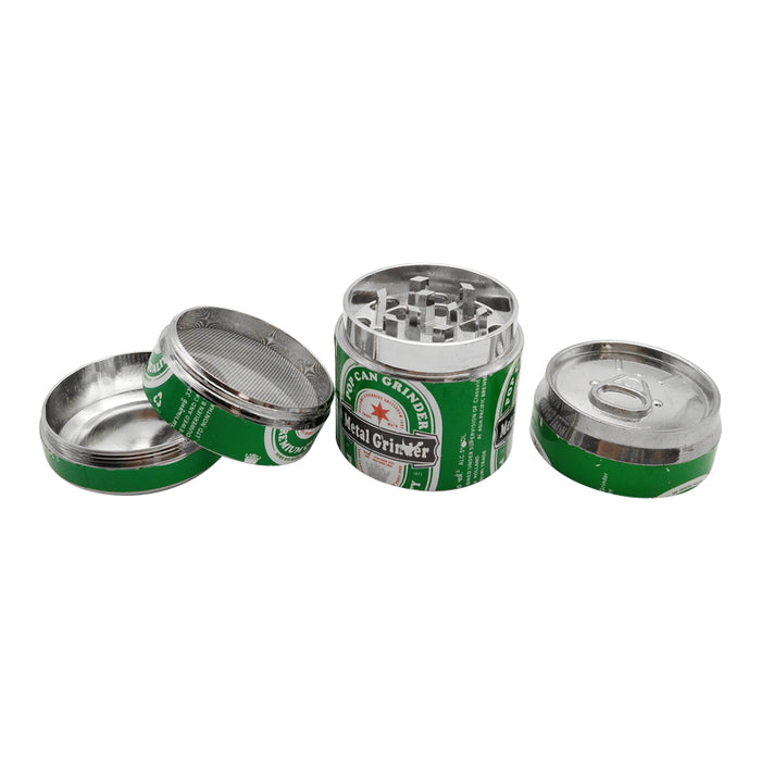 Mini Drink Cans 3 Layers Metal Tobacco Crusher Hand Smoking Grinders Herbal Spice Herb Grinder