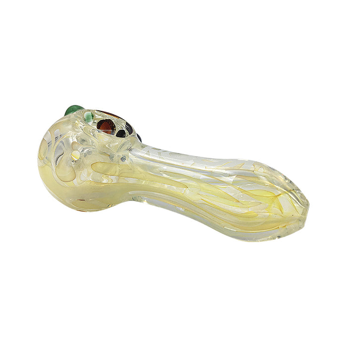 Fashion Color Pyrex Spoon Hookah Pipes Glass Smoking Pipe 433#