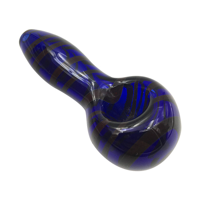 Blue Cheap Hand Pipes Pyrex Glass Smoking Spoon Pipes 316#