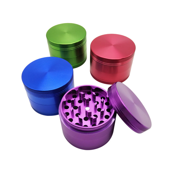 4 Layers 63mm Smooth and Durable Aluminum Alloy Metal Herbal  Tobacco Cigarette Grinder Smoke Cigar Crusher