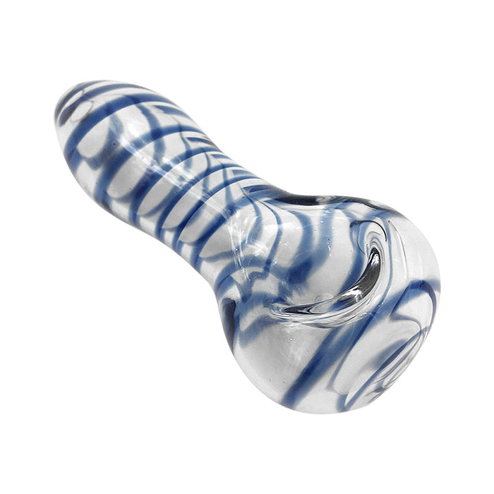 Cuty Stripe Fritted Spoons Hand Pipes Dry Herb Smoking 293#