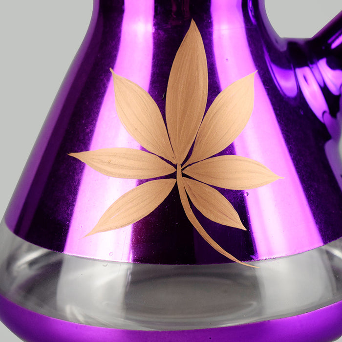 New Beaker Bong Fantastic Design Purple Beaker Base Ice Catcher  398#
