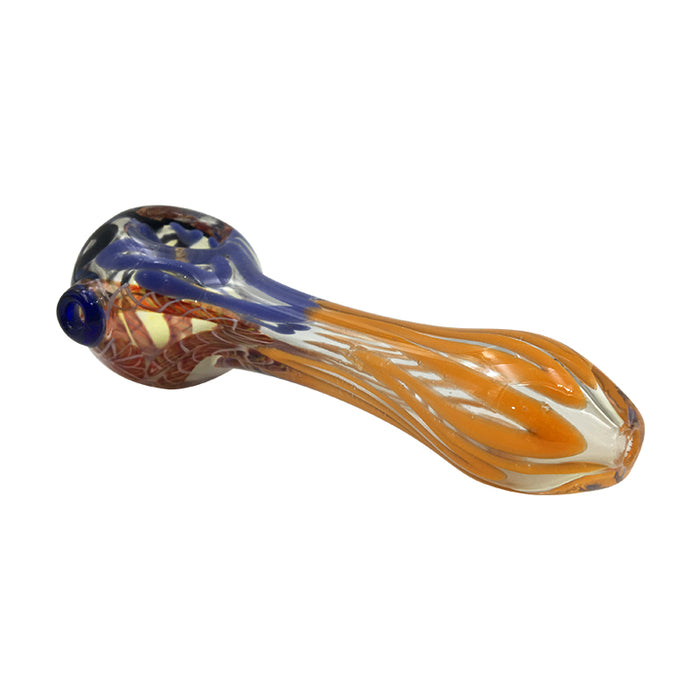 White Switchbacks Bowl Orange Combination of Printing Spoon Hand Pipe 225#