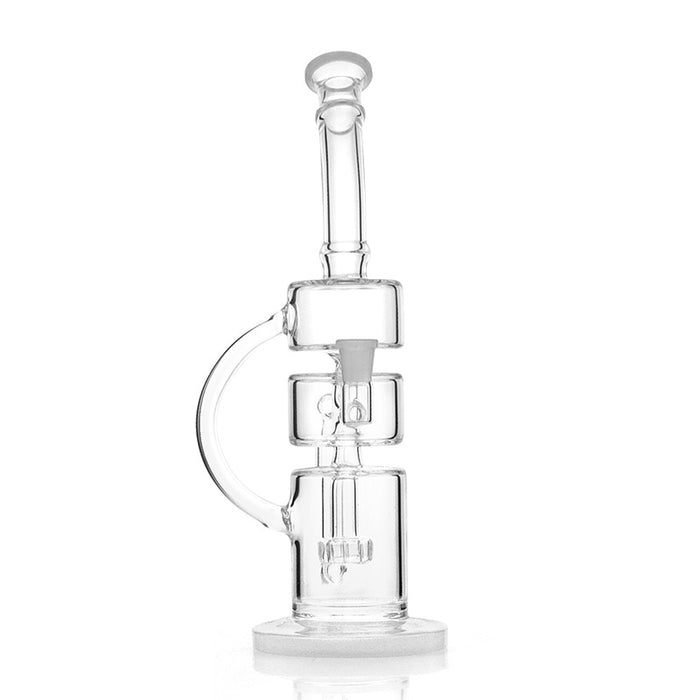 Pyrex Glass Bong Oil Rig Recycler Filter Glass Water Pipes 197#