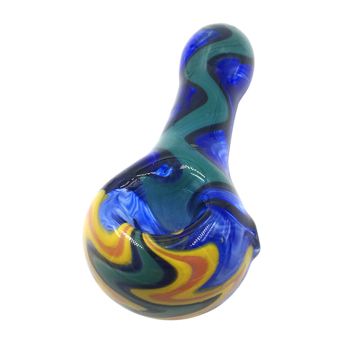 Glass Twisted Purple Fume Spoon for Smoke with Universal 177#