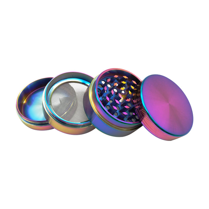 4 Layers Cool Colourful Striking  Zinc Alloy Metal Tobacco Smoking Cigarette  Crusher Spice Muller Pipe  Accessories Herb Grinder