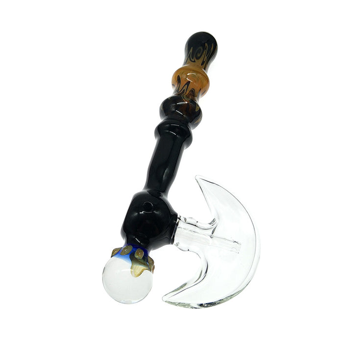 Big Axe Bubbler Glass Marbles & Colored Pattern Hand Shank  063#
