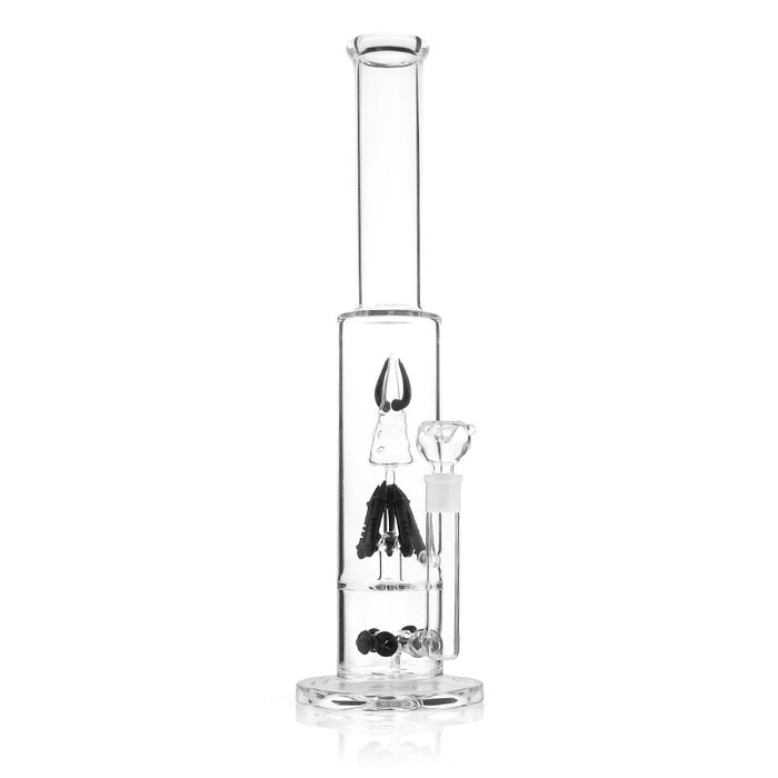 Ox Horn Gear Straight Hookah Glass Smoking Big Water Pipes