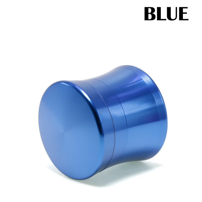 50MM Four-layer Double Chamfer Sector Grinding Flat Aluminum Alloy Smoke Grinder | Blue