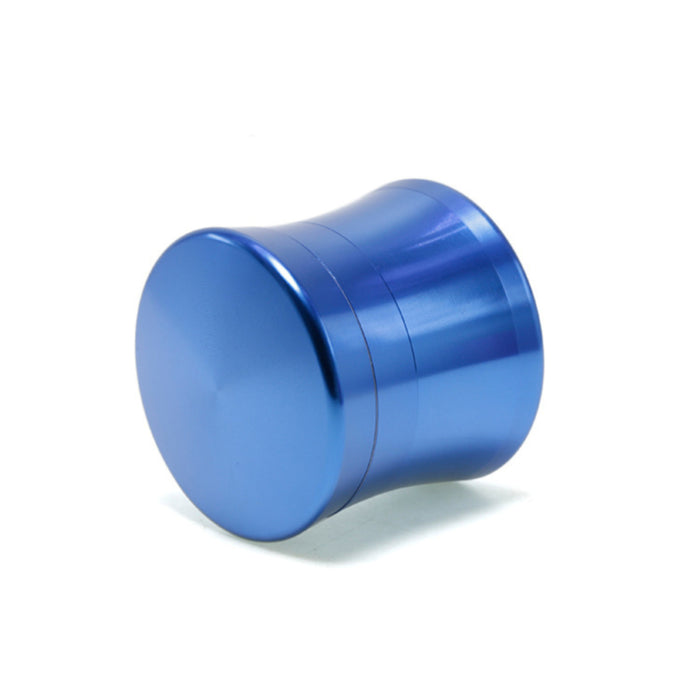 50MM Convex Four-Layer Aluminum Alloy Thin Waist Design Herb Grinder | Blue